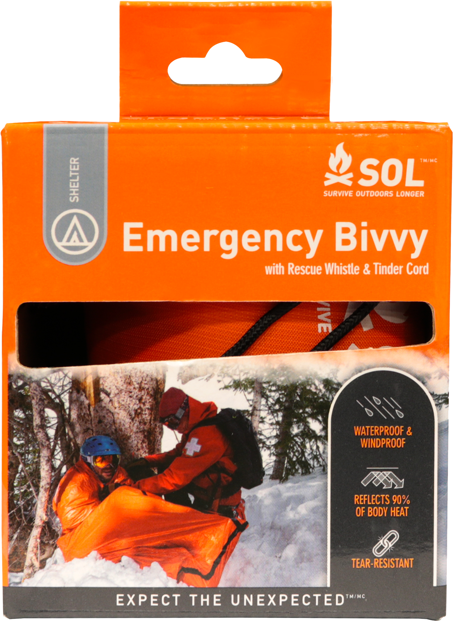 AMK Sol Emergenvy Bivvy W/ Rescue Whistle 6/Pk - Protective/Safety