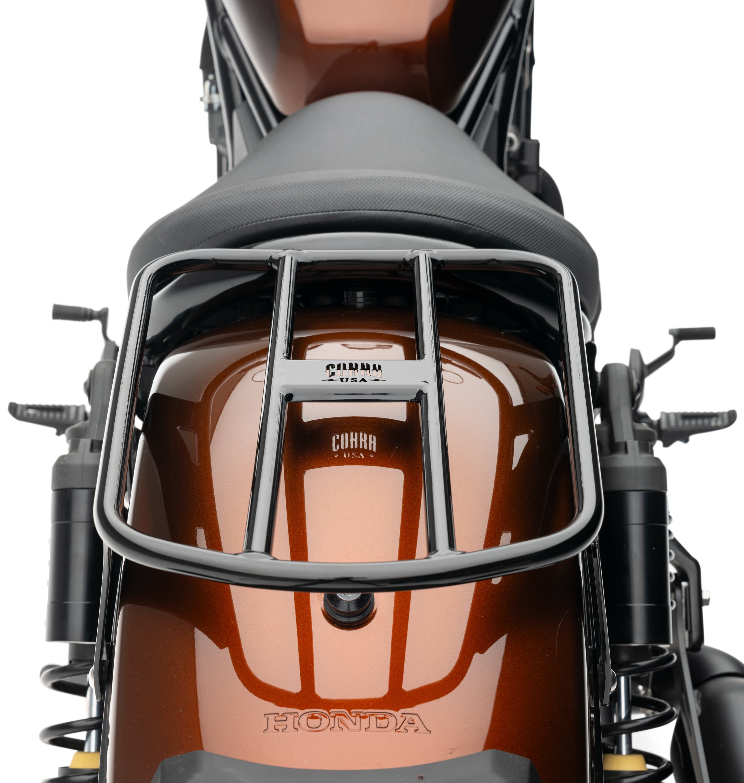 COBRA Solo Luggage Rack Tube Black Hon Rebel 1100