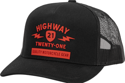 Highway 21 Spark Hat Black/red - Black/Red / One Size Fits Most - Harddrive Products
