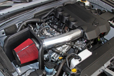 Spectre 10-18 Toyota FJ 10-15 4Runner V6-4.0L F/I Air Intake Kit - Polished w/Red Filter - Systems