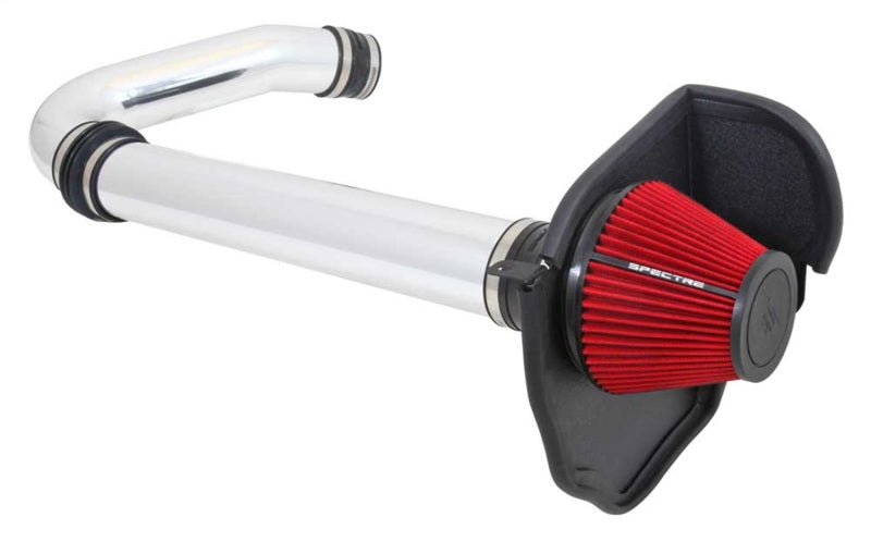 Spectre 11-17 Challenger/Charger 3.6L Air Intake Kit - Polished w/Red Filter - Systems