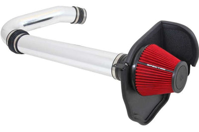 Spectre 11-17 Challenger/Charger 3.6L Air Intake Kit - Polished w/Red Filter - Systems