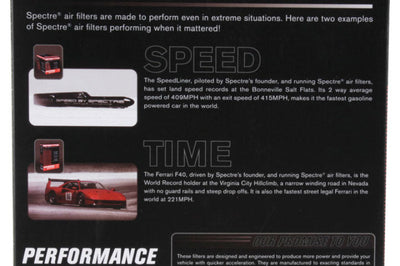 Spectre 2018 Nissan Frontier 4.0L V6 F/I Replacement Panel Air Filter - Filters