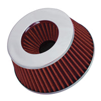 Spectre Adjustable Conical Air Filter 2-1/2in. Tall (Fits 3in. / 3-1/2in. / 4in. Tubes) - Red - Filters