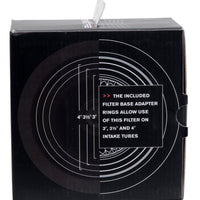 Spectre Adjustable Conical Air Filter 2-1/2in. Tall (Fits 3in. / 3-1/2in. / 4in. Tubes) - Red - Filters