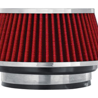 Spectre Adjustable Conical Air Filter 2-1/2in. Tall (Fits 3in. / 3-1/2in. / 4in. Tubes) - Red - Filters