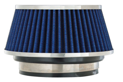 Spectre Adjustable Conical Air Filter 2-1/2in. Tall (Fits 3in. / 3-1/2in. / 4in. Tubes) - Blue - Filters