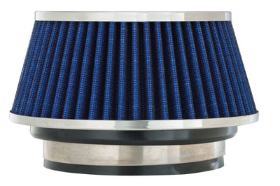 Spectre Adjustable Conical Air Filter 2-1/2in. Tall (Fits 3in. / 3-1/2in. / 4in. Tubes) - Blue - Filters