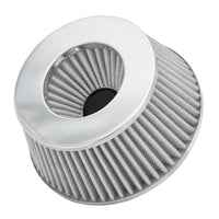 Spectre Adjustable Conical Air Filter 2-1/2in. Tall (Fits 3in. / 3-1/2in. / 4in. Tubes) - White - Filters