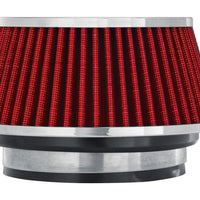 Spectre Adjustable Conical Air Filter 2-1/2in. Tall (Fits 3in. / 3-1/2in. / 4in. Tubes) - Red - Filters