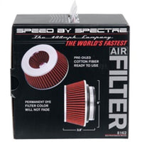 Spectre Adjustable Conical Air Filter 2-1/2in. Tall (Fits 3in. / 3-1/2in. / 4in. Tubes) - Red - Filters