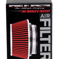 Spectre Adjustable Conical Air Filter 2-1/2in. Tall (Fits 3in. / 3-1/2in. / 4in. Tubes) - Red - Filters