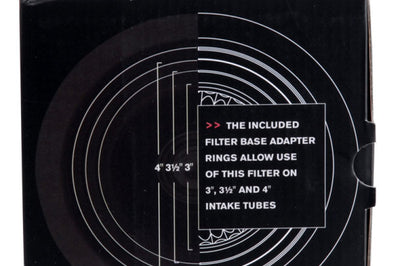Spectre Adjustable Conical Air Filter 2-1/2in. Tall (Fits 3in. / 3-1/2in. / 4in. Tubes) - Blue - Filters