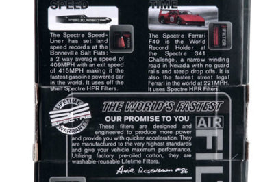 Spectre Adjustable Conical Air Filter 2-1/2in. Tall (Fits 3in. / 3-1/2in. / 4in. Tubes) - Blue - Filters