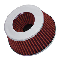 Spectre Adjustable Conical Air Filter 2-1/2in. Tall (Fits 3in. / 3-1/2in. / 4in. Tubes) - Red - Filters