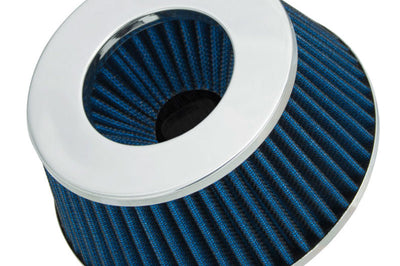 Spectre Adjustable Conical Air Filter 2-1/2in. Tall (Fits 3in. / 3-1/2in. / 4in. Tubes) - Blue - Filters