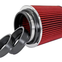 Spectre Adjustable Conical Air Filter 5-1/2in. Tall (Fits 3in. / 3-1/2in. / 4in. Tubes) - Red - Filters