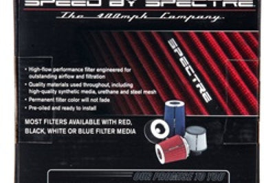 Spectre Adjustable Conical Air Filter 5-1/2in. Tall (Fits 3in. / 3-1/2in. / 4in. Tubes) - Red - Filters
