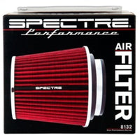Spectre Adjustable Conical Air Filter 5-1/2in. Tall (Fits 3in. / 3-1/2in. / 4in. Tubes) - Red - Filters