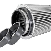 Spectre Adjustable Conical Air Filter 5-1/2in. Tall (Fits 3in. / 3-1/2in. / 4in. Tubes) - White - Filters
