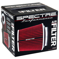 Spectre Adjustable Conical Air Filter 5-1/2in. Tall (Fits 3in. / 3-1/2in. / 4in. Tubes) - Red - Filters