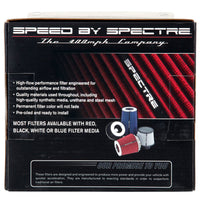 Spectre Adjustable Conical Air Filter 5-1/2in. Tall (Fits 3in. / 3-1/2in. / 4in. Tubes) - Red - Filters