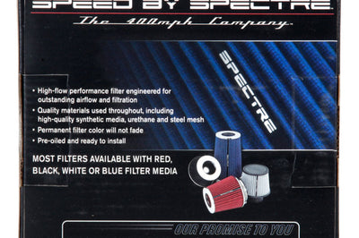 Spectre Adjustable Conical Air Filter 5-1/2in. Tall (Fits 3in. / 3-1/2in. / 4in. Tubes) - Blue - Filters