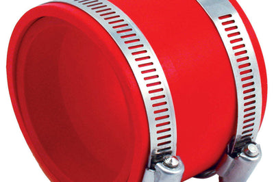 Spectre Coupler 3in. (PVC) w/Insert - Red - Air Intake Systems