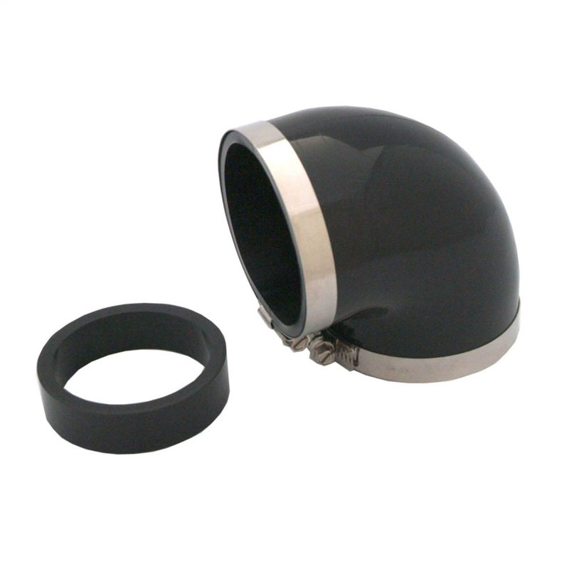 Spectre Coupler Elbow Reducer 3in. / 90 Degree w/2.5in. Insert (PVC) - Black - Air Intake Systems