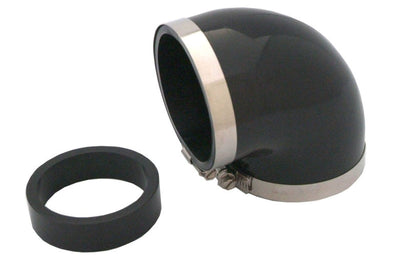 Spectre Coupler Elbow Reducer 3in. / 90 Degree w/2.5in. Insert (PVC) - Black - Air Intake Systems