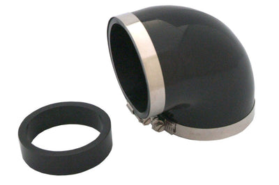 Spectre Coupler Elbow Reducer 3in. / 90 Degree w/2.5in. Insert (PVC) - Black - Air Intake Systems