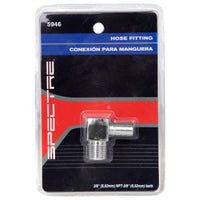 Spectre Fitting 90 Degree Barb NPT Threads (For 3/8in. Hose) - Chrome - Fabrication