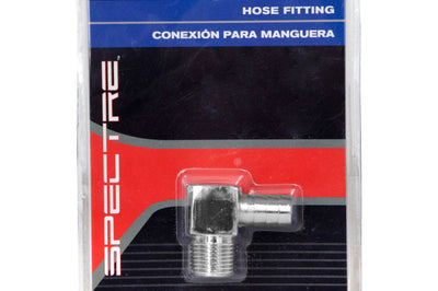 Spectre Fitting 90 Degree Barb NPT Threads (For 3/8in. Hose) - Chrome - Fabrication