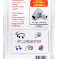 Spectre Fuel Fitting 3/8in. Hose Barb NPT Threads - Chrome - Fabrication