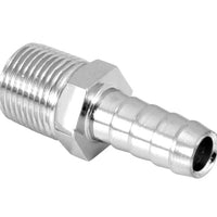 Spectre Fuel Fitting 3/8in. Hose Barb NPT Threads - Chrome - Fabrication