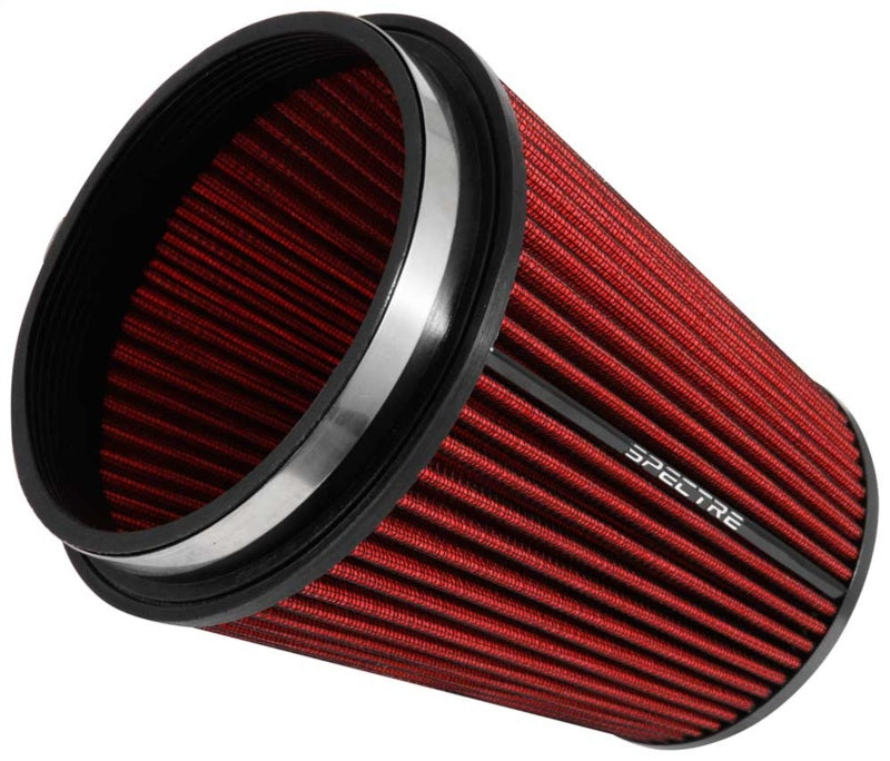 Spectre HPR Conical Air Filter 6in. Flange ID / 7.719in. Base OD / 8.5in. Tall - Red - Filters