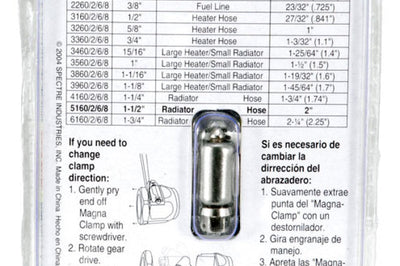 Spectre Magna-Clamp Hose Clamp 1-1/2in. - Chrome - Fabrication