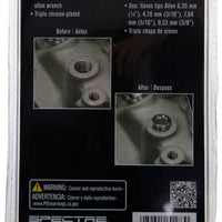 Spectre Pipe Plug Kit - Includes (2) 1/8in. / 1/4in. / 3/8in. / 1/2in. Plugs - Chrome - Engine Components