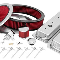 Spectre SB Chevy Centerbolt Deluxe Engine Dress Up Kit - Red - Components