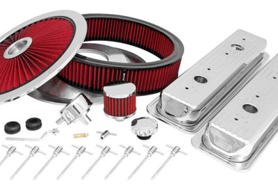 Spectre SB Chevy Centerbolt Deluxe Engine Dress Up Kit - Red - Components