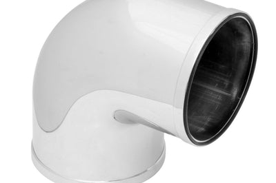 Spectre Universal Intake Elbow Tube (ABS) 3in. OD / 90 Degree - Chrome - Fabrication