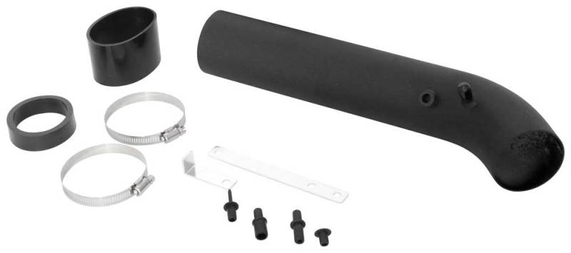 Spectre Universal Intake Tube Kit 3in. - Aluminum - Black - Fabrication