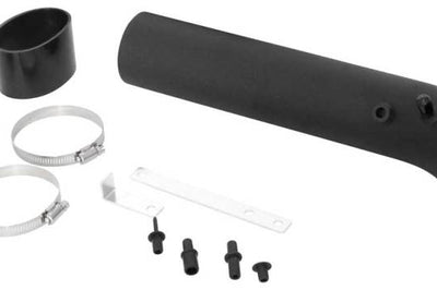 Spectre Universal Intake Tube Kit 3in. - Aluminum - Black - Fabrication