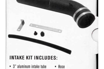 Spectre Universal Intake Tube Kit 3in. - Aluminum - Black - Fabrication