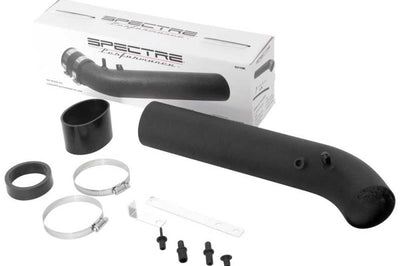 Spectre Universal Intake Tube Kit 3in. - Aluminum - Black - Fabrication