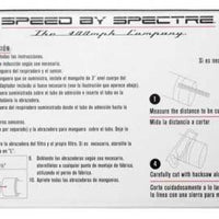 Spectre Universal Intake Tube Kit 3in. - Aluminum - Black - Fabrication