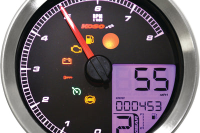 Koso Speedo / Tach Sil Bezel Lcd Color Change Display - Harddrive Products