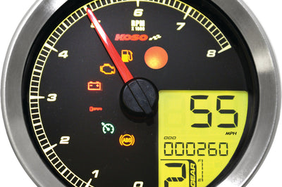 Koso Speedo / Tach Sil Bezel Lcd Color Change Display - Harddrive Products