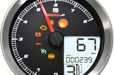 Koso Speedo / Tach Sil Bezel Lcd Color Change Display - Harddrive Products