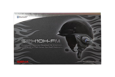 Sena Sph10h-fm W/built-in Fm Tuner For Half Helmets Single Pack - Harddrive Products